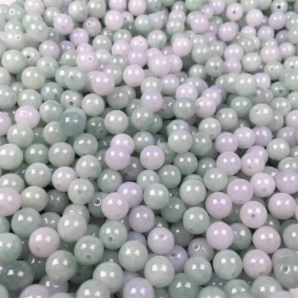 20 pcs / 50 pcs round shape genuine natural jadeite bead, jade bead - Image 6