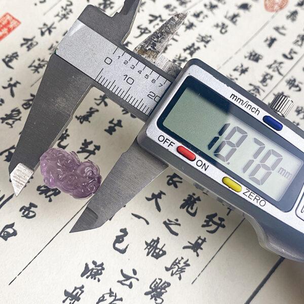 nice pixiu shape amethyst bead - Image 6