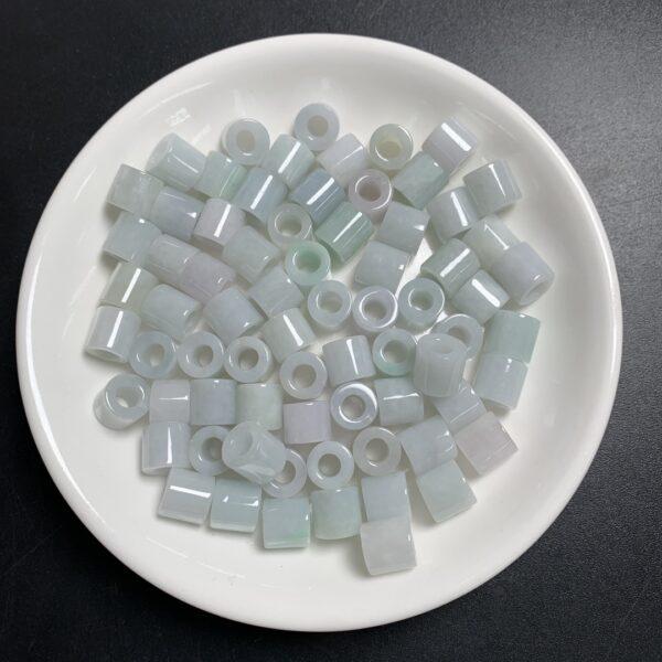 20 pcs / 50 pcs tube shape genuine natural jadeite bead, jade bead - Image 6