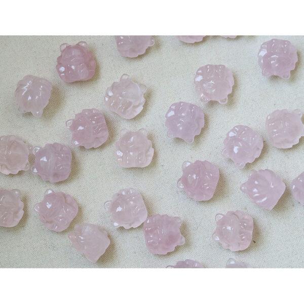 2 pcs / 5 pcs cute fox shape natural quartz bead - Image 7