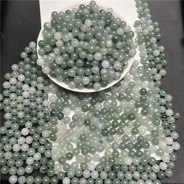 20 pcs / 50 pcs round shape genuine natural jadeite bead, jade bead - Image 7