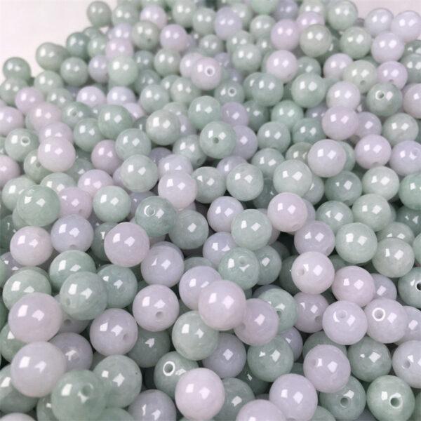 20 pcs / 50 pcs round shape genuine natural jadeite bead, jade bead - Image 7