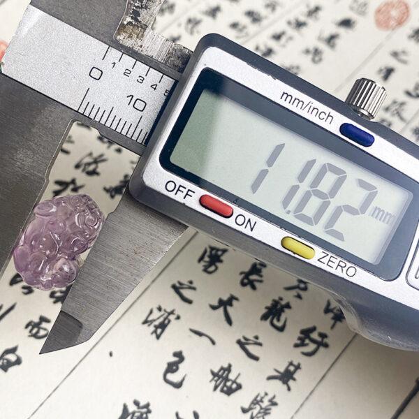 nice pixiu shape amethyst bead - Image 7