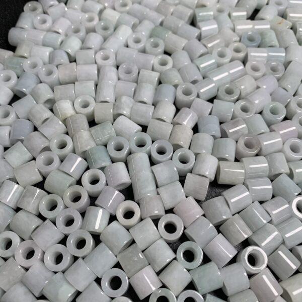20 pcs / 50 pcs tube shape genuine natural jadeite bead, jade bead - Image 9