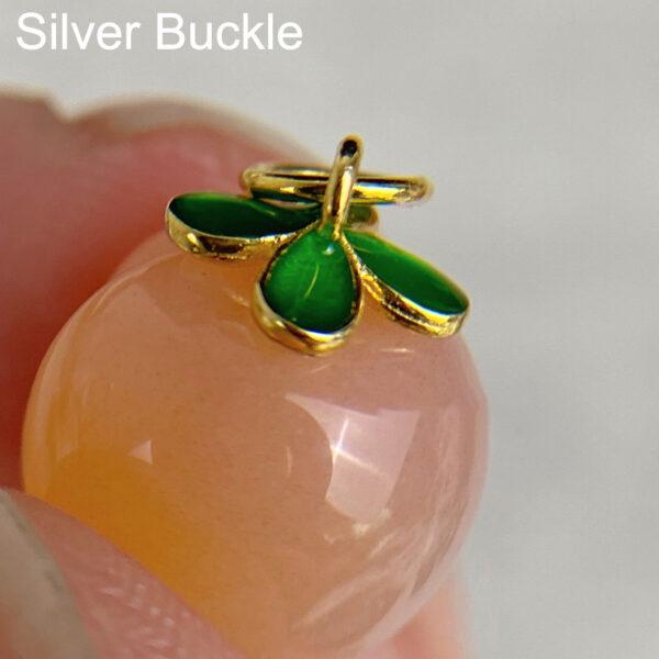 2 pcs / 5 pcs peach shape natural agate charm - Image 9