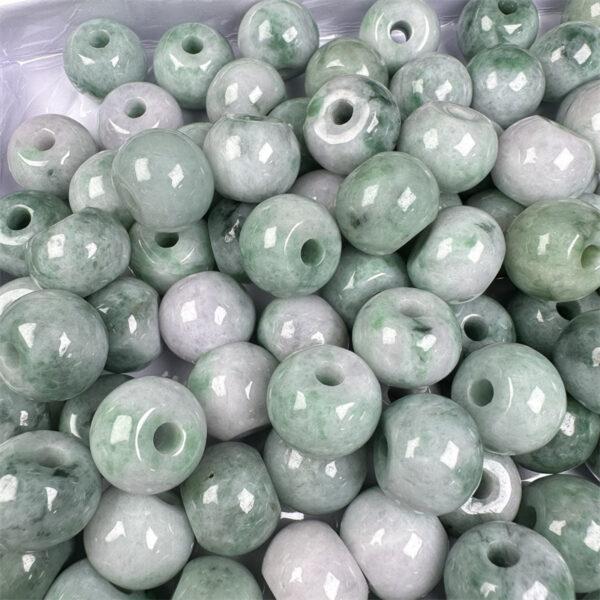 5 pc / 10 pcs rondelle shape genuine natural jadeite bead, jade bead - Image 6