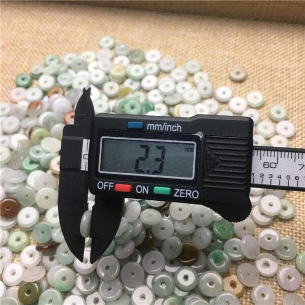 100 pc / 200 pcs rondelle shape genuine natural jadeite bead, jade bead - Image 7