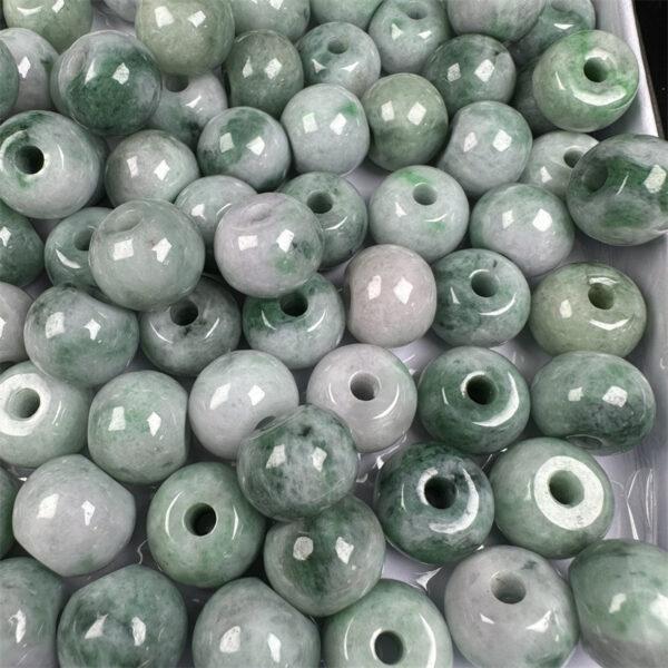 5 pc / 10 pcs rondelle shape genuine natural jadeite bead, jade bead - Image 7