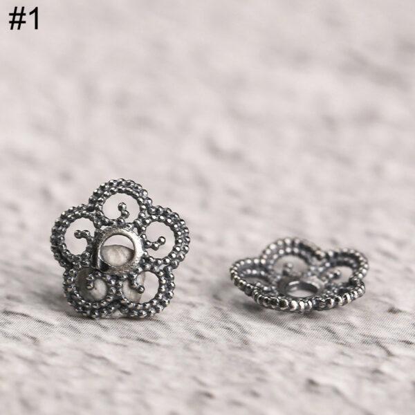 nice s925 sterling silver bead caps, filigree bead - Image 5