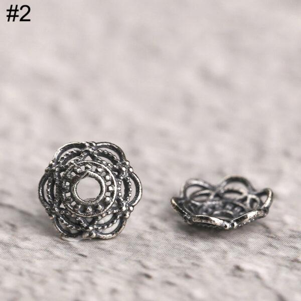 nice s925 sterling silver bead caps, filigree bead - Image 6