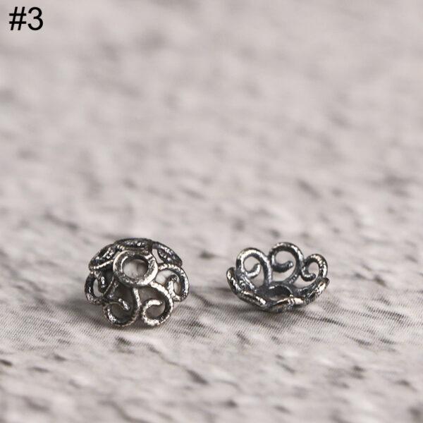 nice s925 sterling silver bead caps, filigree bead - Image 7