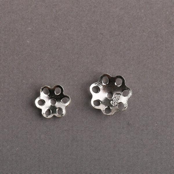 nice flower shape s925 sterling silver bead caps, filigree bead - Image 4