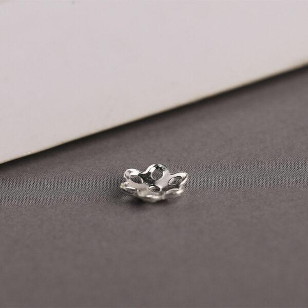 nice flower shape s925 sterling silver bead caps, filigree bead - Image 5