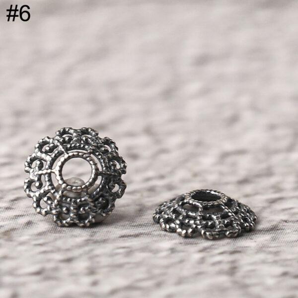 nice s925 sterling silver bead caps, filigree bead - Image 10