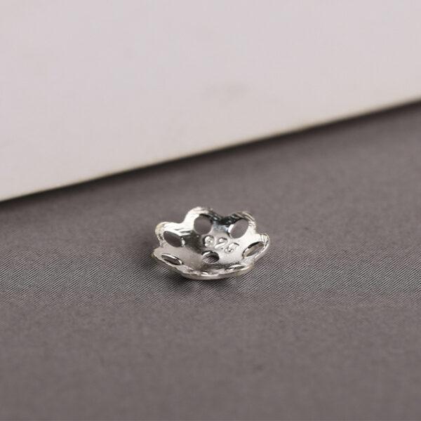 nice flower shape s925 sterling silver bead caps, filigree bead - Image 6