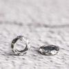 pits surface ring shape s925 sterling silver bead, oxidized silver bead