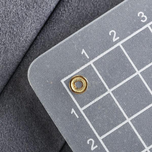 simple gasket shape gild s925 sterling silver bead, golden bead - Image 2