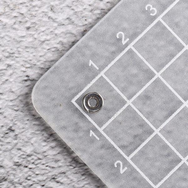 simple gasket shape s925 sterling silver bead, oxidized silver bead - Image 2