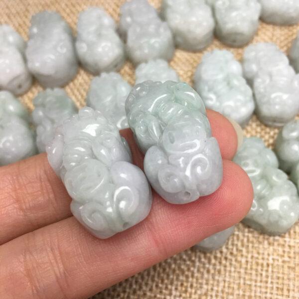 pixiu beast shape genuine natural jadeite charm, jade animal charm bead - Image 3
