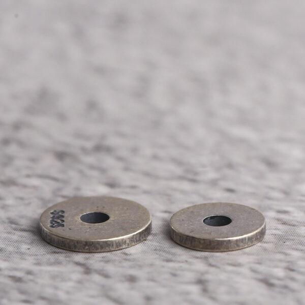 gasket shape s925 sterling silver bead, oxidized silver bead - Image 5