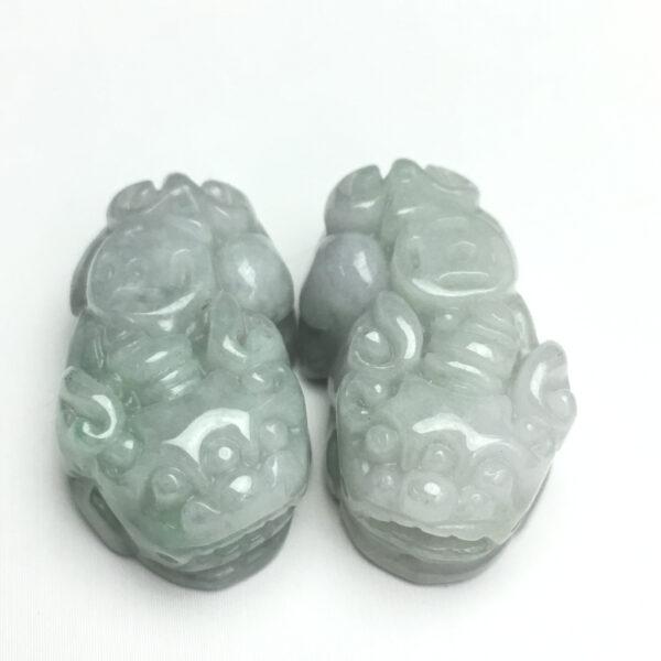 pixiu beast shape genuine natural jadeite charm, jade animal charm bead - Image 4