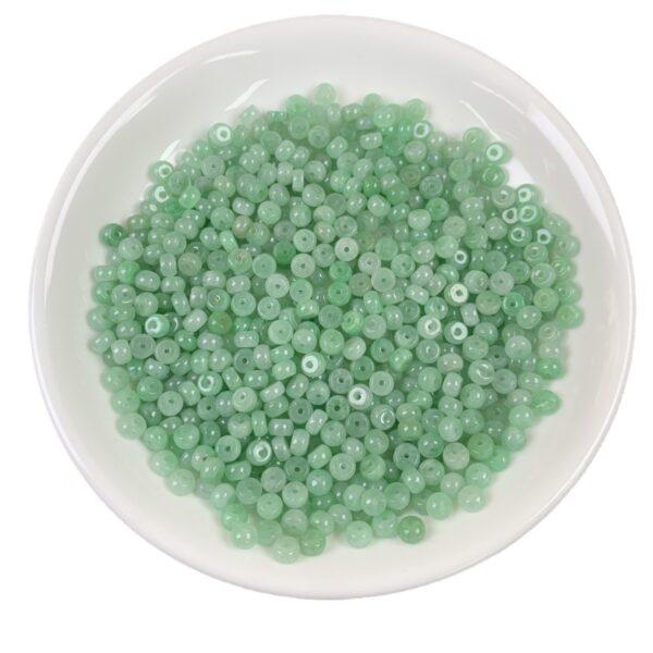 rondelle shape genuine natural green jadeite bead, jade bead - Image 5