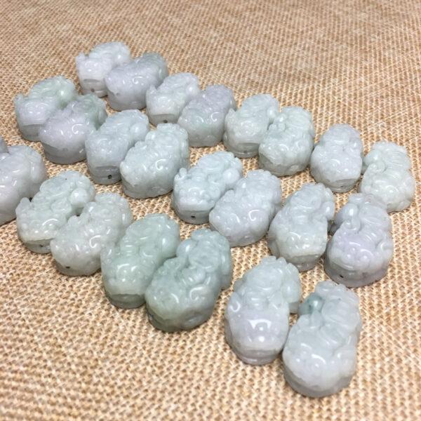 pixiu beast shape genuine natural jadeite charm, jade animal charm bead - Image 6