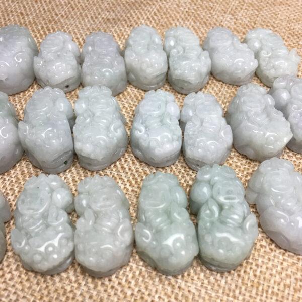 pixiu beast shape genuine natural jadeite charm, jade animal charm bead - Image 7