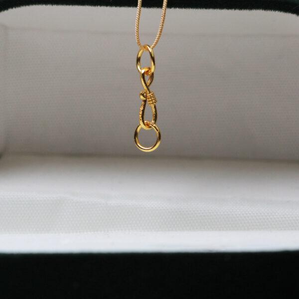 S shape gild s925 sterling silver hook bead, golden bead accessories