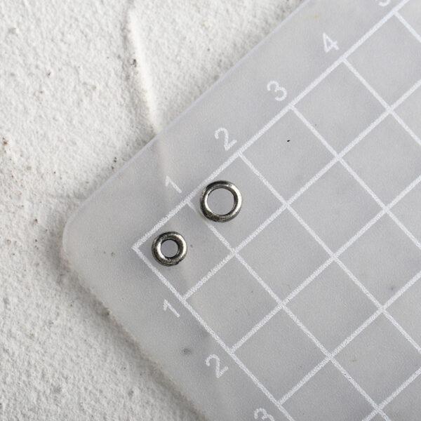 ring shape s925 sterling silver bead, oxidized silver jump ring bead - Image 2
