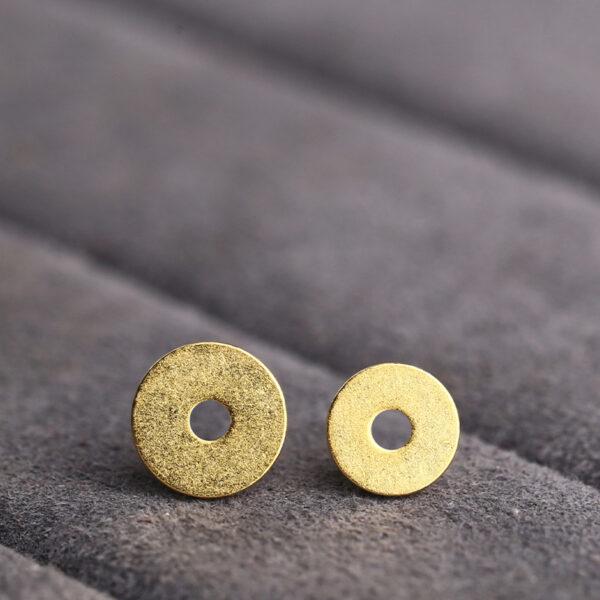 simple gasket shape gild s925 sterling silver bead - Image 3