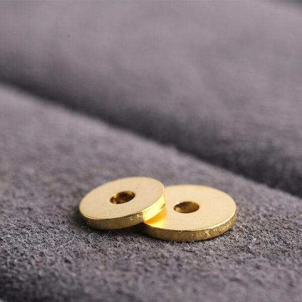 simple gasket shape gild s925 sterling silver bead - Image 4