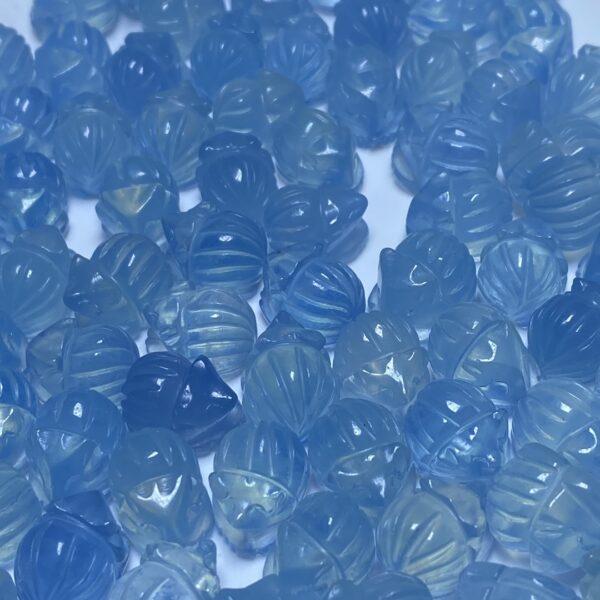 cute fox shape natural Aquamarine bead - Image 5