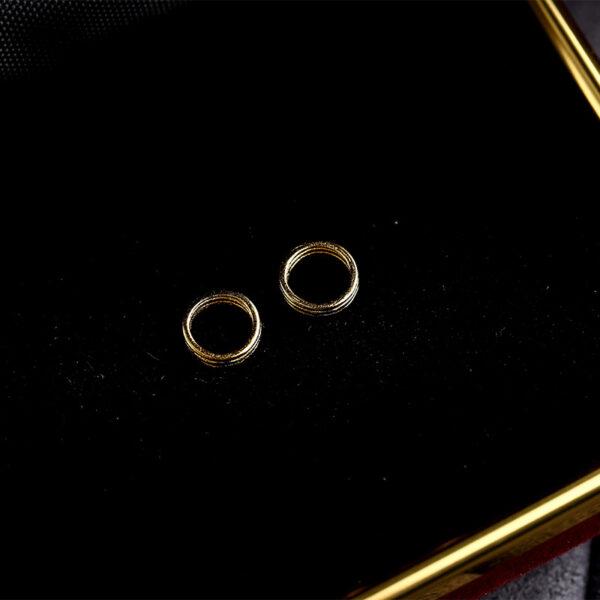 Coil shape gild s925 sterling silver bead, golden coil bead - Image 5
