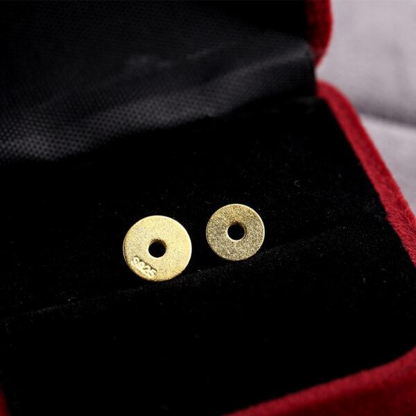 simple gasket shape gild s925 sterling silver bead - Image 5