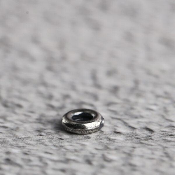 ring shape s925 sterling silver bead, oxidized silver jump ring bead - Image 6