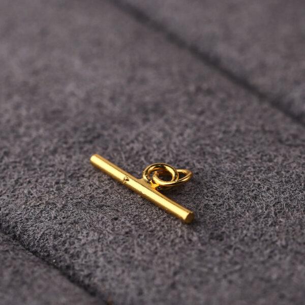 OT shape gild s925 sterling silver connector bead, golden findings - Image 8