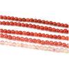 round shape high quality natural red orange agate bead
