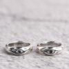 eye pattern ring shape s925 sterling silver bead, oxidized silver ring bead