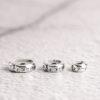 Buddhist six-syllable mantra pattern gasket shape s925 sterling silver bead, oxidized silver gasket bead