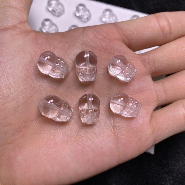 5 pcs / 10 pcs cute pixiu shape natural clear quartz bead