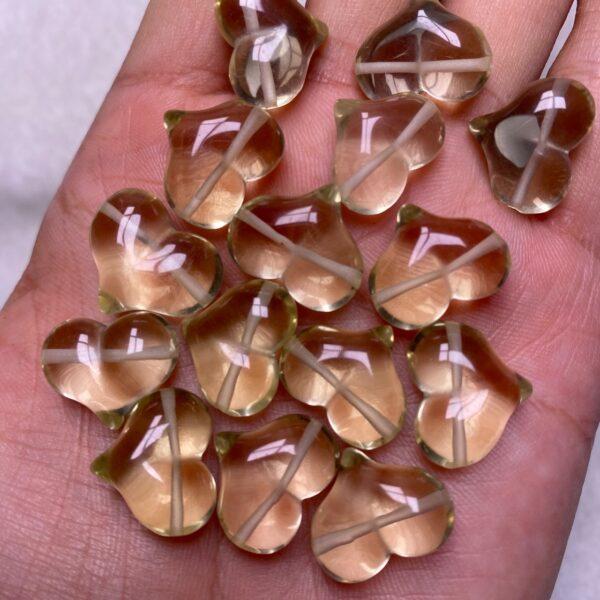 10 pcs nice heart shape natural citrine bead - Image 2