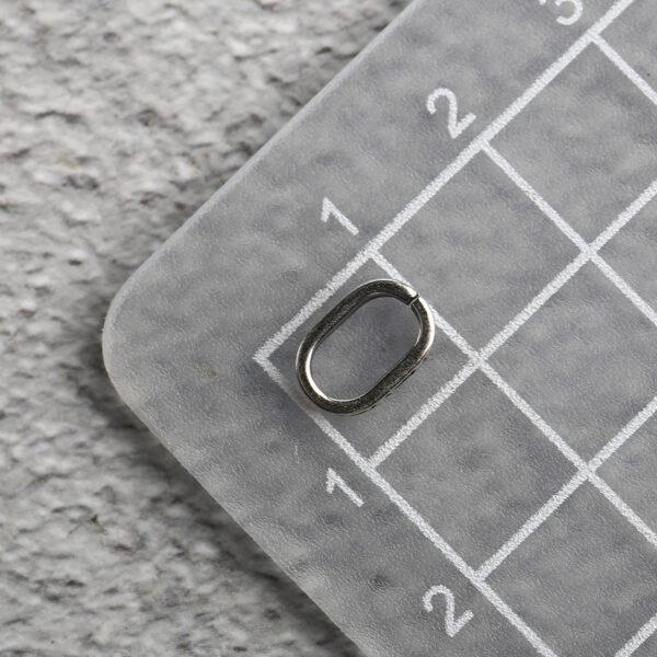 round pattern oval shape s925 sterling silver openable clasp bead, oxidized silver flower clasp - Image 2
