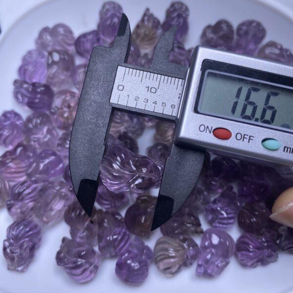 5 pcs / 10 pcs nice fox shape natural ametrine bead - Image 2