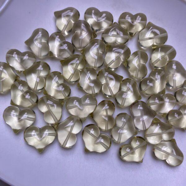 10 pcs nice heart shape natural citrine bead - Image 3