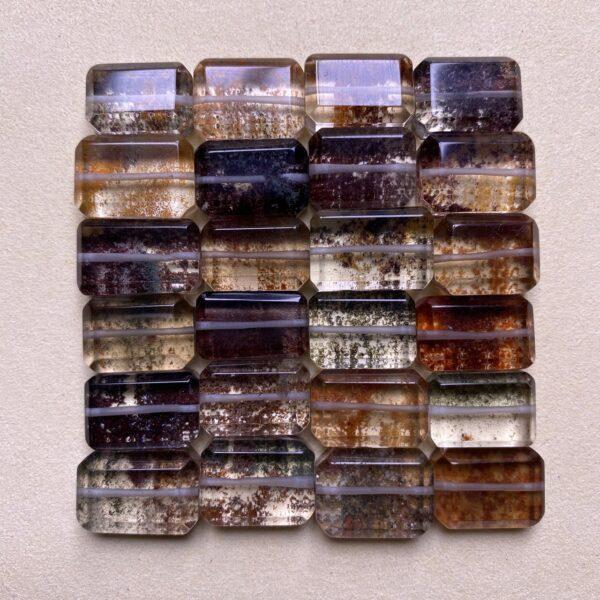 50 g cuboid shape natural Phantom Quartz bead - Image 3
