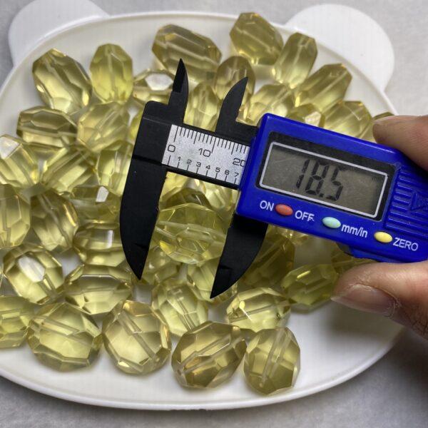 facet irregular shape high quality natural citrine bead - Image 3