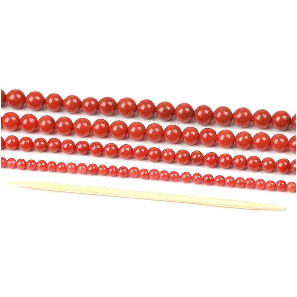round shape high quality natural red orange agate bead - Image 3