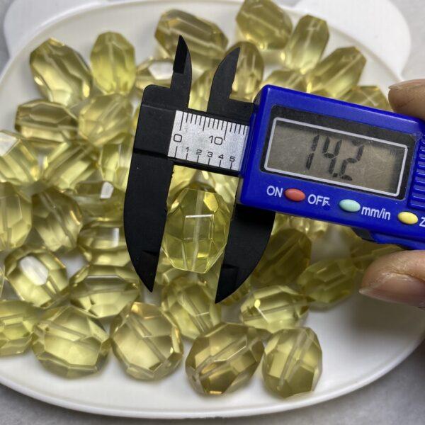facet irregular shape high quality natural citrine bead - Image 4