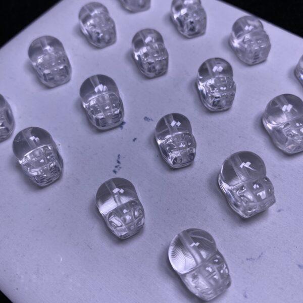 5 pcs / 10 pcs cute pixiu shape natural clear quartz bead - Image 4